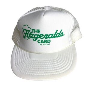 VTG Rope Cap The Fitzgeralds Card Las Vegas Mesh Snapback Trucker‎ Hat Dad 90s